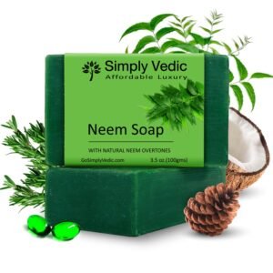 Read more about the article Simply Vedic Neem Oil Soap Bar: The Natural Path to Deep Cleansing and Acne Control